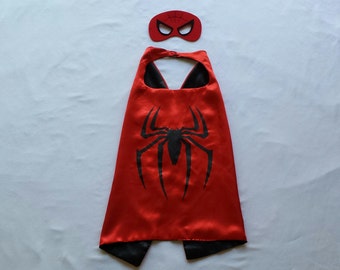 Super Spider rode superheld Kaap/superheld Kaap en masker/Super Spider rode cape en masker/Super Spider vrienden verjaardagsfeestje