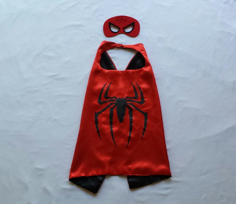 Spiderman Felt mask, Spiderman, Spiderman costume, Spiderman cape, Spiderman party, spiderman birthday, party favors, spider man, spider man mask, kids mask, adult mask, red spiderman mask, spiderman cosplay, spider man cosplay, kids dress up