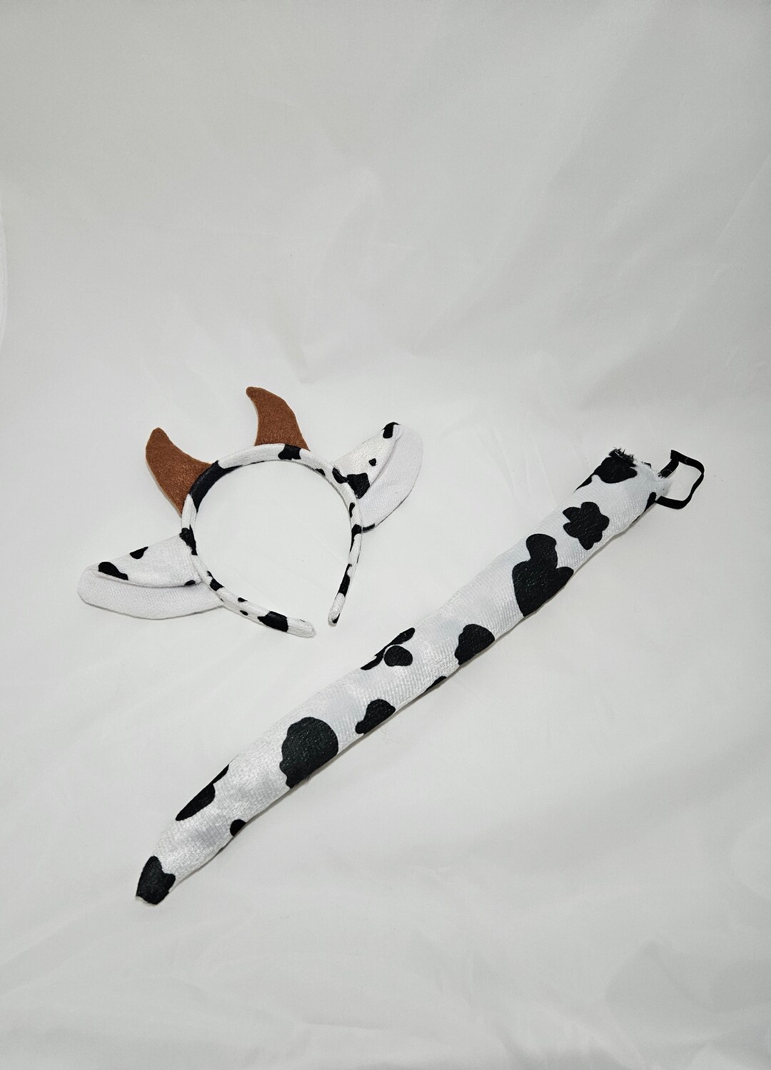 Cow Ears and Tail white Cow Ears Headband Cow Tail - Etsy