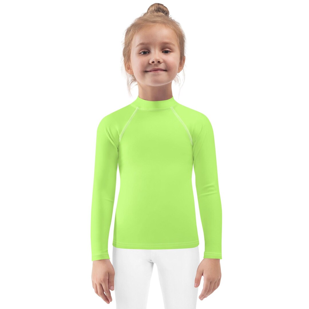 Lime Green Kids Rash Guard Costume/ Alien Dinosaur Green Theater ...