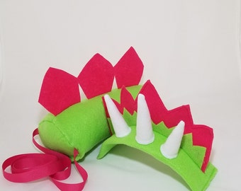 Dinosaur Tail and Headband - Dino Tail - Dinosaur Costume - Dinosaur Headband - Triceratops Costume - Gifts for Kids - Dinosaur Birthday