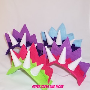 Dinosaurier Stirnband Dino Kostüm Stirnband Drachen Kostüm Stirnband Dinosaurier Geburtstag Geschenke für Kinder Triceratops Stirnband Dress-up