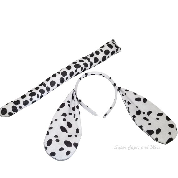 Dalmatian Ears and Tail spotted Fabric Dalmatian Dog Ears Headband Dog Tail  Dress up Costume Dalmatian Birthday Party Favors -  Canada