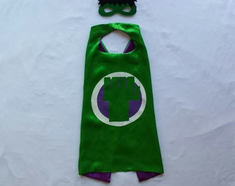 Sale!! 1 Super Green Man Superhero Cape
