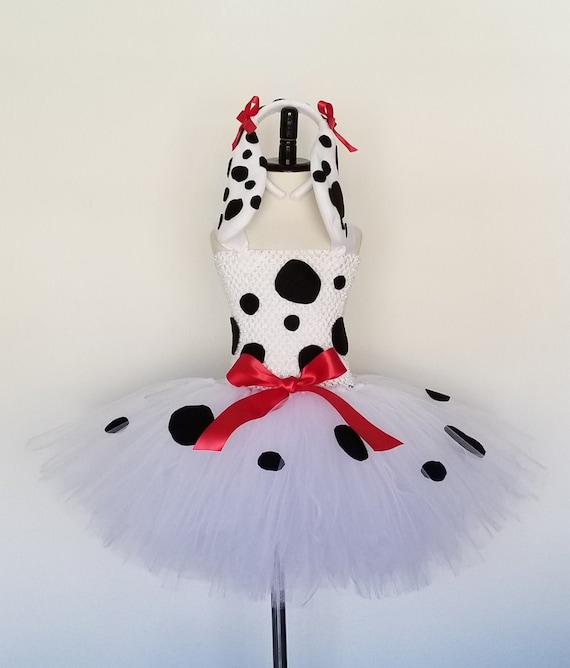 Dalmatian Tutu Dress With Ears and Tail Dalmatian Tail Dalmatian Ears  Headband Dalmatian Birthday Dress up Dalmatian Costume -  Canada