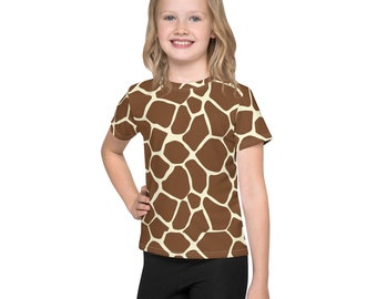 Giraffe Kid's Shirt/ Giraffe Print Shirt/ Giraffe Costume/ Giraffe Print Cosplay T-Shirt