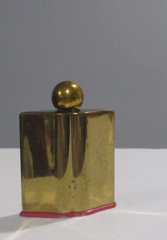Vintage Coty L'aimant  Gold Tone Perfume Bottle 19