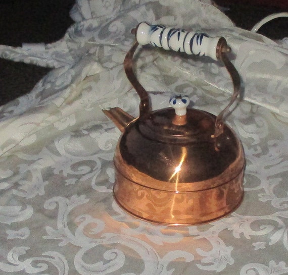 Vintage Daewoo Copper Tone Kettle W Vintage Daewoo Copper Tone Kettle W