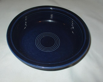 Fiesta Ware HLC Cobalt Blue Soup Cereal Bowl 7 in W
