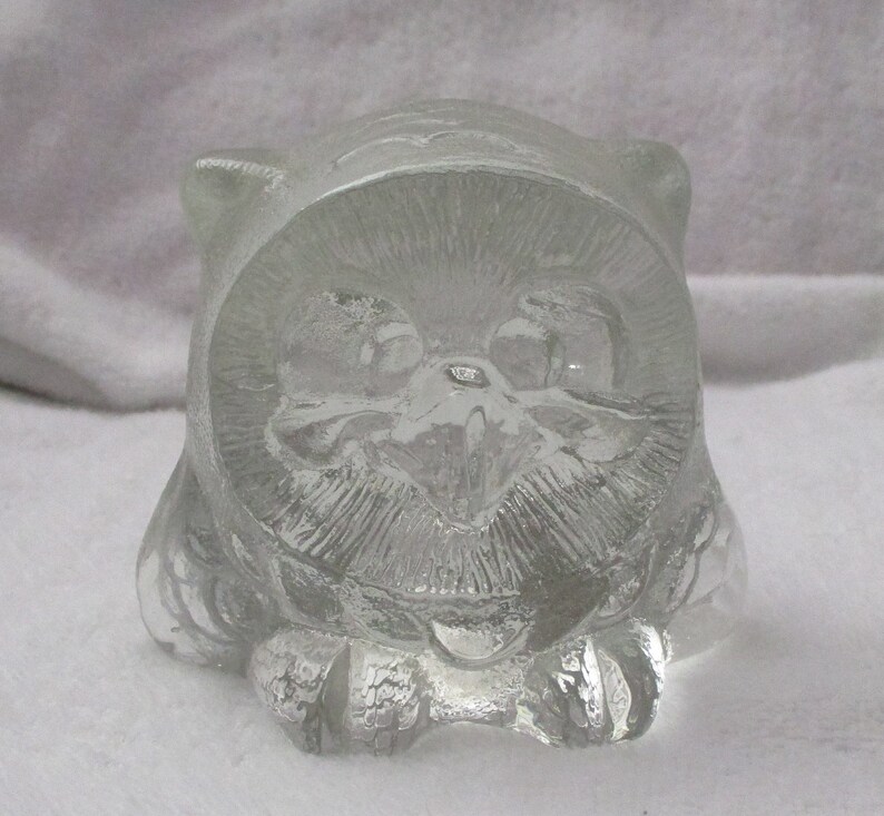Vintage Goebel Crystal Owl Paperweight Figurine Etsy