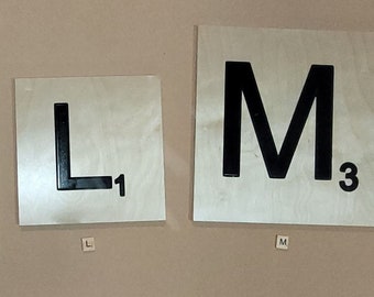 Custom Made - LARGE/OVERSIZED Scrabble Letters