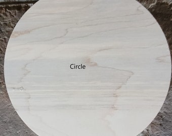 1/2" Thick -- Bulk Unfinished wood shapes (Circle, Star, Square, House, Heart, Plaque) -- 1/2" thick
