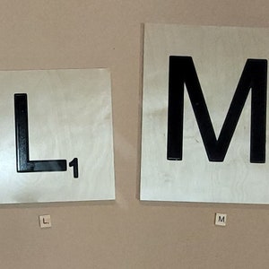 Hecho a medida - Letras de Scrabble GRANDES / DE GRAN TAMAÑO