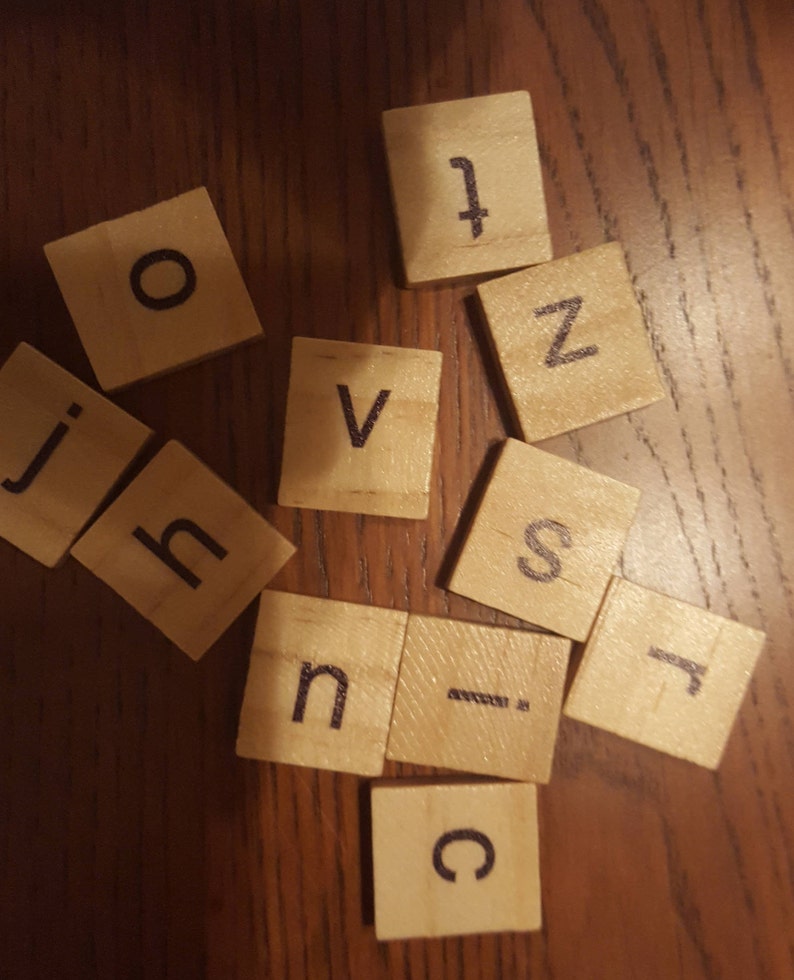 FREE VOWELLS Individual Scrabble Letters & Racks Etsy