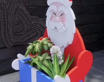 Santa - Holiday - Porch Planter Kit