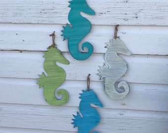 Mr /& Mrs Seahorse Coastal Decor Beach Home Decor Tropical Wall Decor Coastal Bath Decor She shed decor