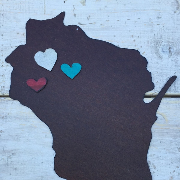 handpainted tin heart magnet / tin heart magnets / handmade heart magnets / handmade magnets