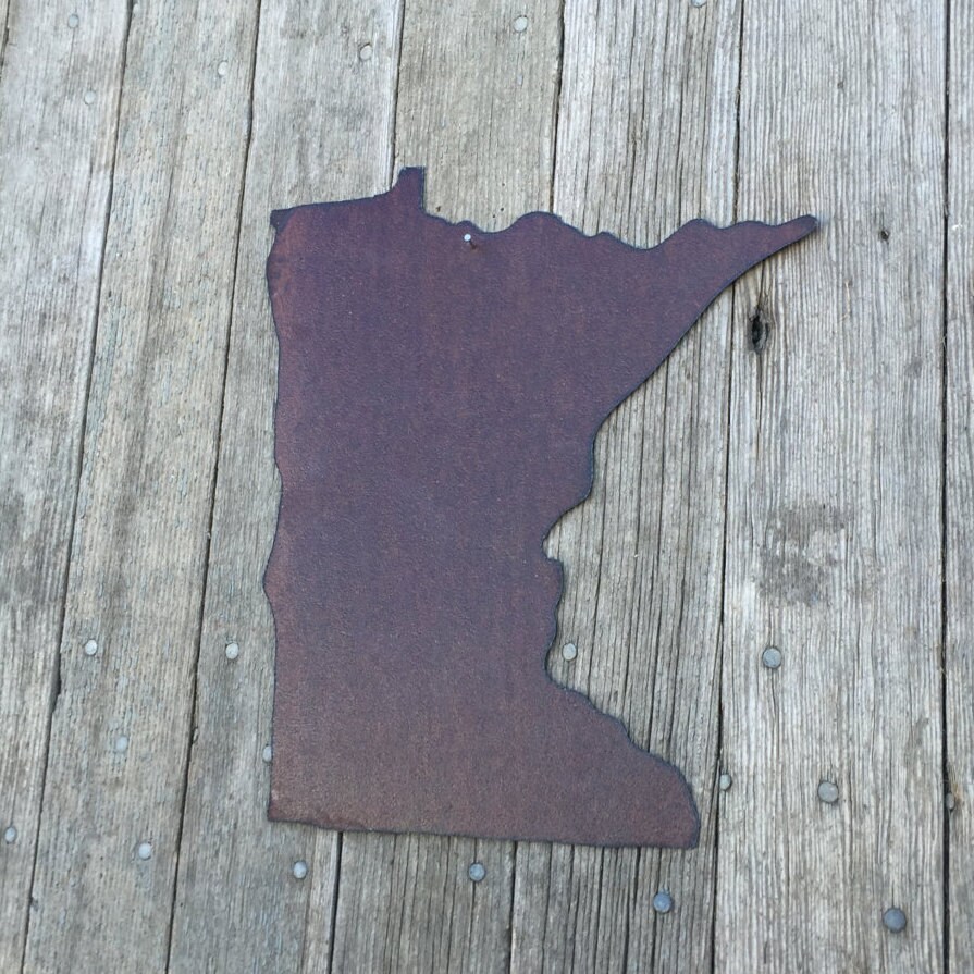 State of Minnesota Minnesota Wall Hanging Rustic Minnesota - Etsy