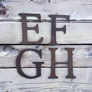 6 Inch Rusty Tin Letters / Tin Letters A-Z / Rustic Tin Letters / Metal ...