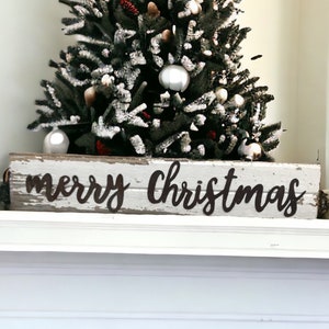 Merry Christmas barnwood sign