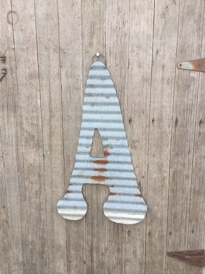 24 Inch Galvanized Tin Letters / 24 Tin Letters / Etsy