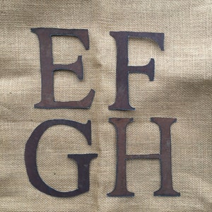 6 Inch Rusty Tin Letters / Tin Letters A-Z / Rustic Tin - Etsy