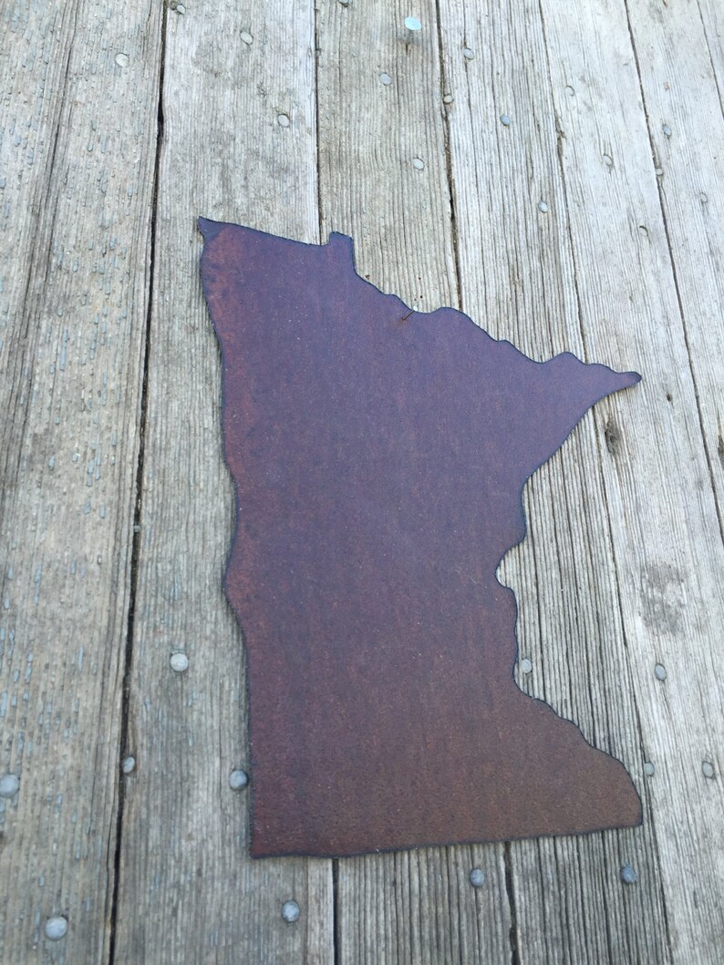 State of Minnesota Minnesota Wall Hanging Rustic Minnesota - Etsy