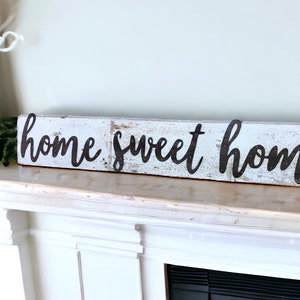 home sweet home barnwood sign / barnwood decor / barnwood wall decor