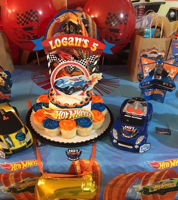 Hot Wheels Cake Topper Hot Wheels Party Hot Wheels Birthday Etsy