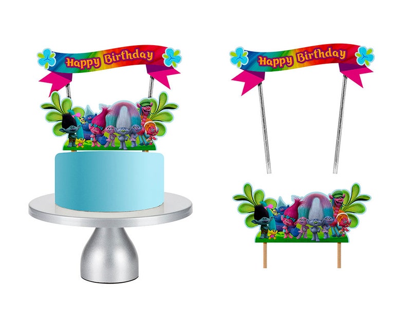 Trolls Cake Topper