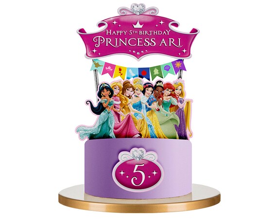 Little Princess Cake Topper Princesses Cake Topper Royal Etsy