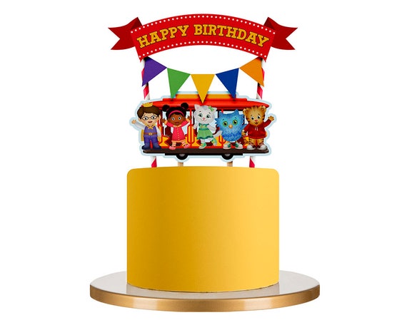 Daniel Tiger Cupcake Toppers Daniel Tiger Cake Topper Daniel Etsy