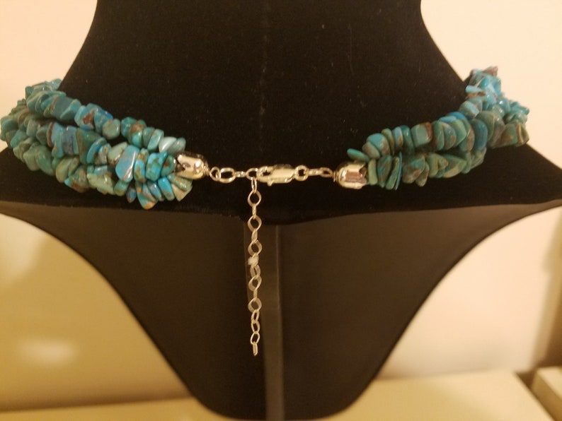 Natural Turquoise Beaded Necklace