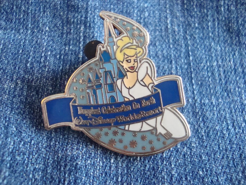 Vintage Lapel Pin Cinderella Disney Souvenir Pin Etsy