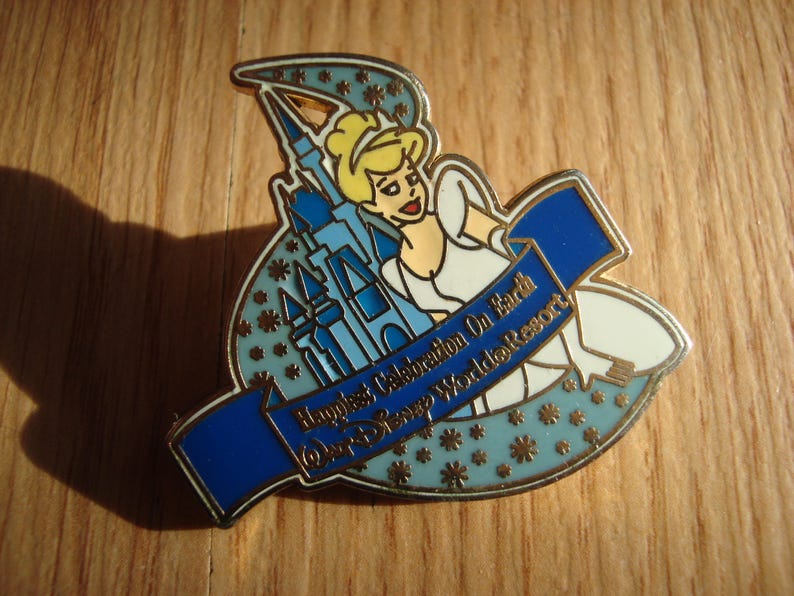 Vintage Lapel Pin Cinderella Disney Souvenir Pin Etsy