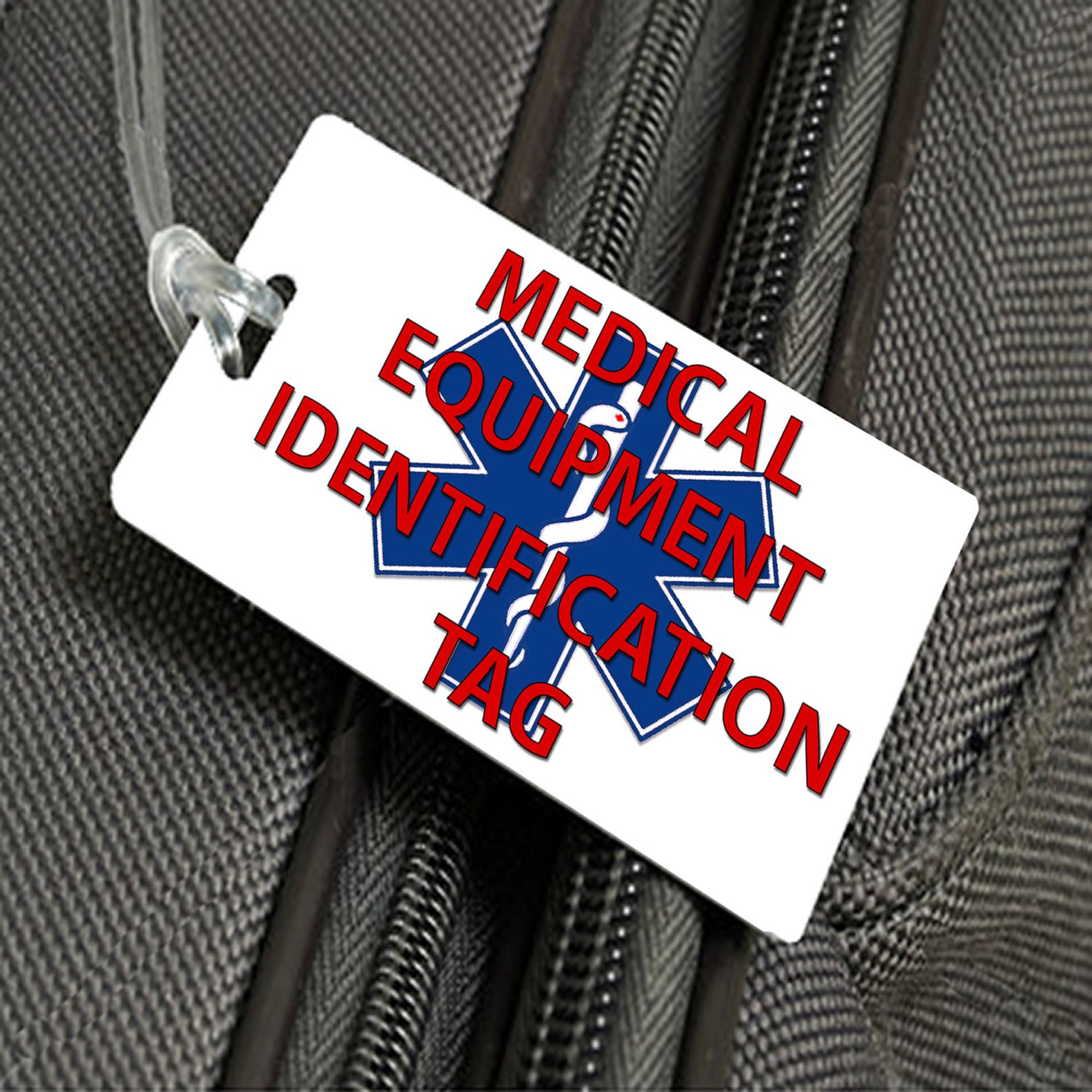 medical equipment travel tag