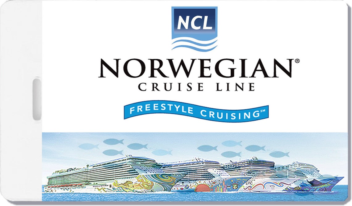 2x Norwegian Cruise Line Luggage Tags Baggage Suitcase Travel Etsy