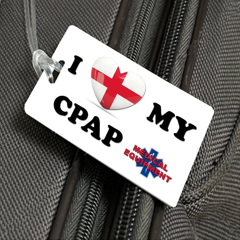 2x Medical Equipment Luggage Tags Baggage I Love My CPAP TSA Etsy