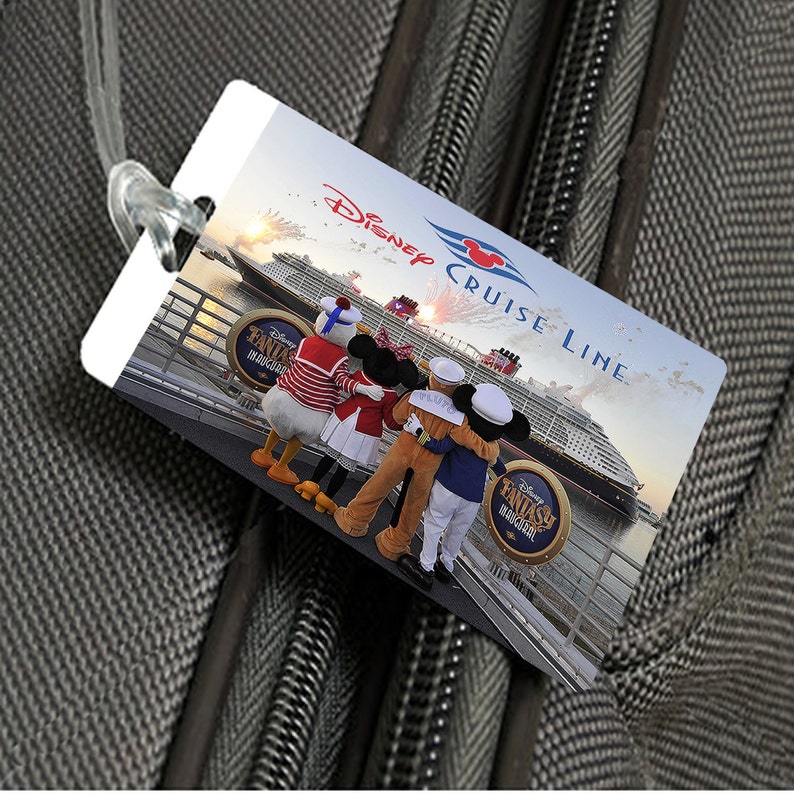 2x Disney Cruise Fantasy Line Luggage Tags Baggage Suitcase Etsy