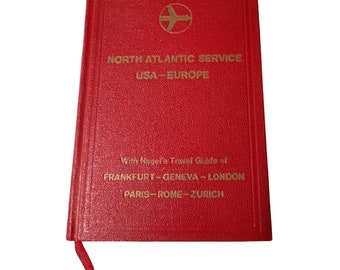 North Atlantic Service USA Europe Nagles Travel Guide 1954 Geneva London Paris
