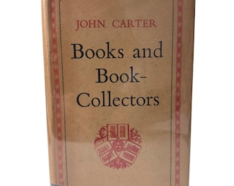 Books And Book-Collectors John Carter Hardcover 1957 First Edition The World Pub