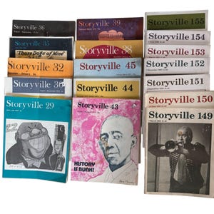 Vintage Storyville Jazz Magazines Collection Lot of 17 Issues 1970s 1990s Music
