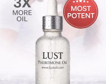 LUST X-Tra Strength Pheromone Oil Dropper 1oz – Extra Potent Unisex Attraction & Confidence Scent