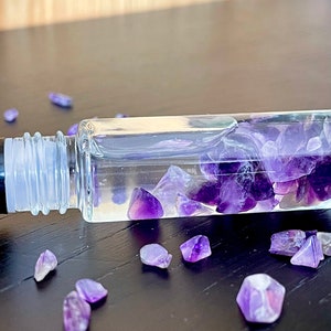 LUST Amethyst Stone Pheromone Oil w/ Real Amethyst Stones for Relaxation, Healing, Soothing the body, mind, and soul. Great for skin 画像 2