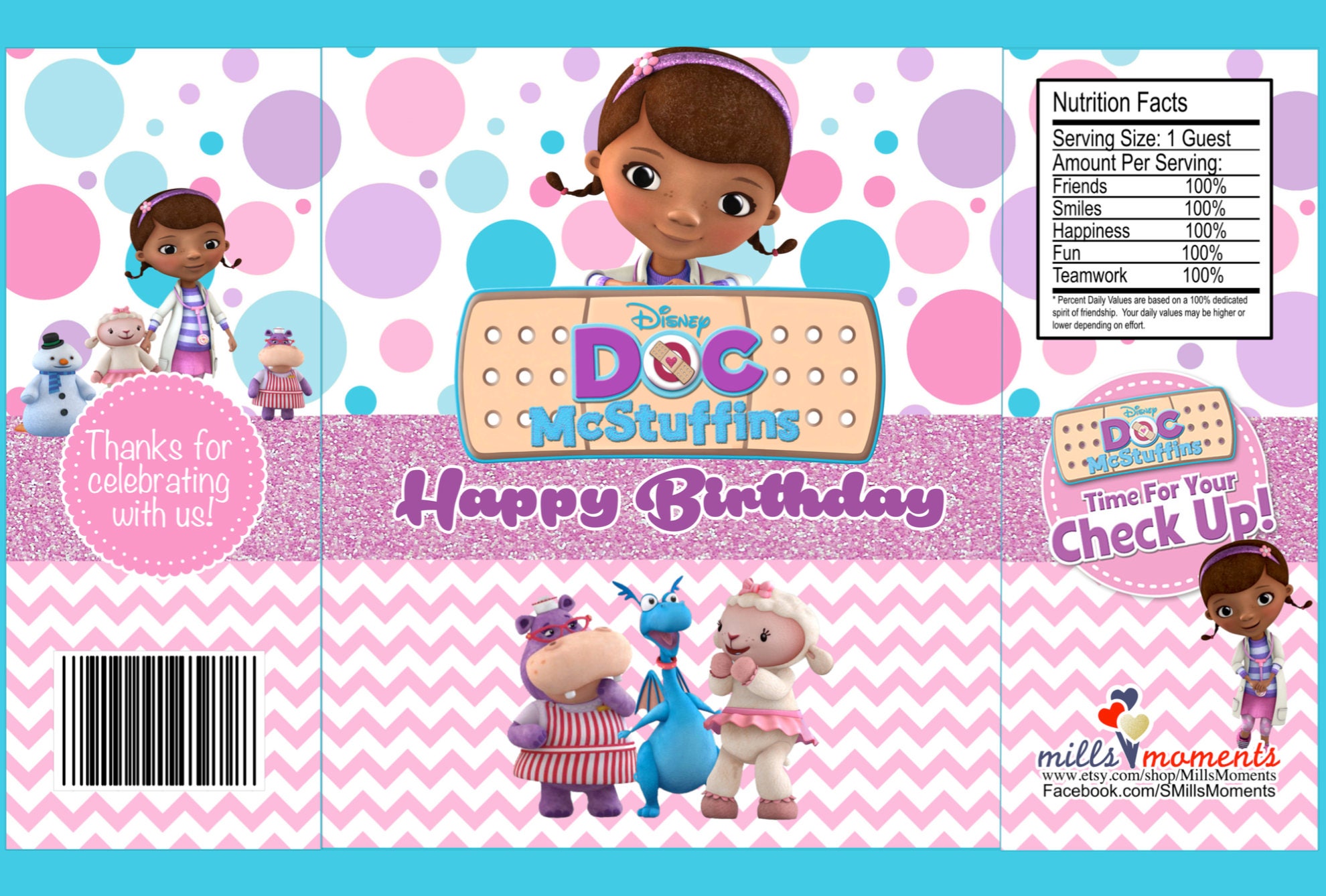 Doc McStuffins Chip Bag Digital Download Etsy