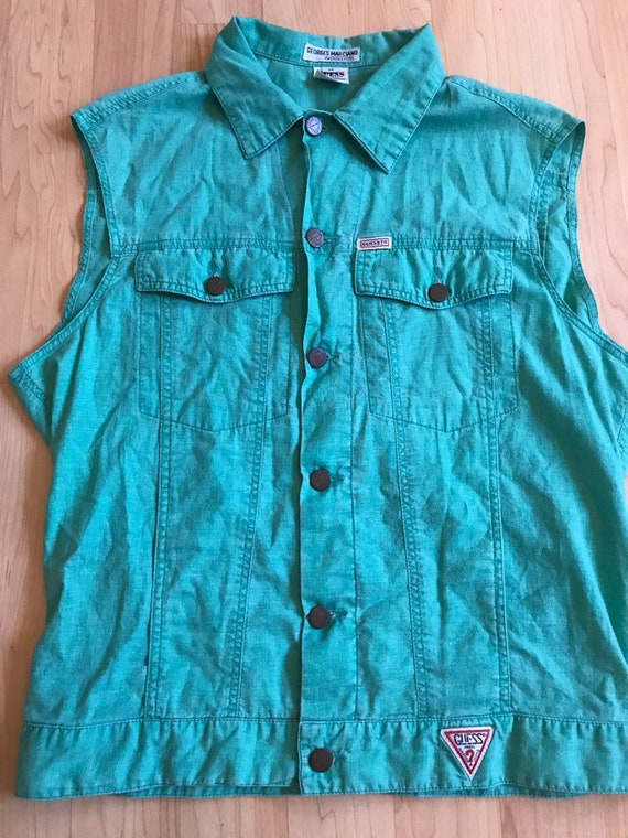 guess jean vest