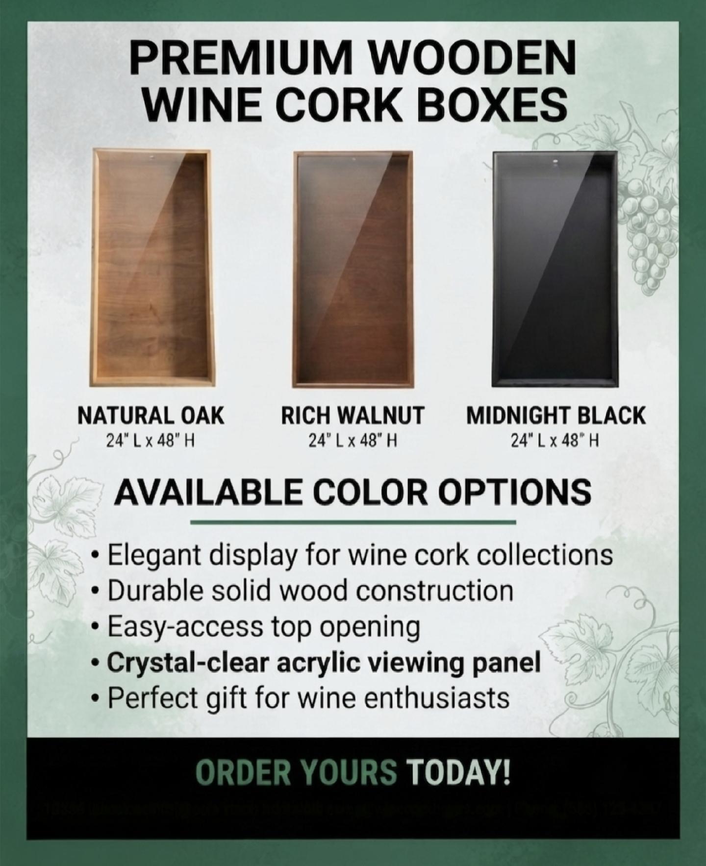 Personalized Wine Cork Shadow Box, Custom Wooden Cork Holder, Wedding ...