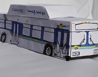 New Flyer C40LF [Santa Cruz Metropolitan Transit District] Paper Model