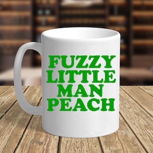 Fuzzy Little Man Peach Mug - 11 oz