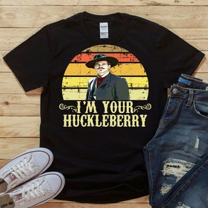 Je suis ton Huckleberry - Citation sur la pierre tombale de Doc Holliday - T-shirt unisexe